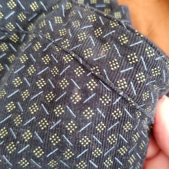 Urban Outfitters Green Pattern Corduroy Midi Dress XS - Picture 10 of 10